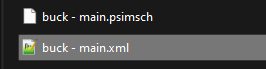 The XML file is next to the PSIM model file (*.psimsch*)